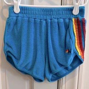Aviator Nation Girls Five Stripe Shorts Size 10